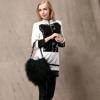 Lady&#039;s Genuine Long Lamb/Mongolian Fur Bag Beach Wool Wonen Single Shoulder Bag
