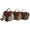 Women Summer Beach Straw Weave Shoulder Handbag Messenger Cross Body Tote Bag