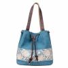 New Women Floral Canvas Bucket Casual Shoulder Bag Beach Bags Shopping Handbags