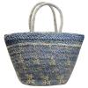 Women Summer Beach Straw Lace Beads Shopping Purse Tote Shoulder Bag Handbag #4 small image