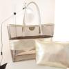 Fashion Womens Transparent Clear Tote Jelly Candy Handbag Beach Bag for Lady NEW