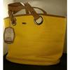 YELLOW BEACH BAG ACCESSORY WITH TAGS -SPRING BREAK/ SUMMER VACATION