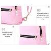 PU Leather Zipper Closure Small Backpack Shoulder Bag  for travel, beach, party