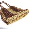 Vintage 60&#039;s Woven Basket Beach Tote Bag Purse