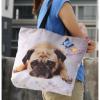 Dogs Women Shopping Bag Shoulder Tote Handbag Folding Reusable Eco Bag Beach bag