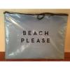 New Milly Zip Pouch Water-Resistant Bag Blue Beach Please FabFitFun $45 Swimsuit