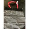 NWT VICTORIA&#039;S SECRET Black/White Striped Beach Travel Tote Bag w/Pink Handles!! #3 small image