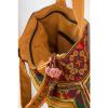 Ethnic Handmade Beach Tote Bag Thai Hmong Embroidered Bird Pattern in Orange #5 small image