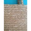 VTG 70s 80 LG WOVEN Jute Straw Basket BoHo HIPPIE Shoulder Market ToTe Beach BAG #4 small image