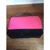 Victoria Secret VS Pink Black Beach Cooler Neoprene Insulated Tote Pool Bag NEW