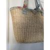 Laura Ashley Beautiful Lined Straw Tote Summer Wicker Beach Bag
