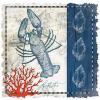 Blue Lobster New Large Canvas Cotton Beach Tote Bag Travel Events Shop