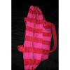 VICTORIA&#039;S SECRET Large Striped Pink Canvas Carry All Beach Tote Bag Womens Huge
