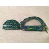 New ~ Vera Bradley Clear Cosmetic Duo EMERALD PAISLEY ~ NWT -  Great 4 BEACH BAG #1 small image