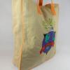 Vtg 90&#039;s &#034;SAVE THE EARTH&#034; Large Canvas Shopper Tote Beach Bag Carry All