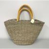 New Large Beach Wicker Straw and Leather Floral Decor Tote bag Handbag Purse