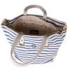 Barbour Sealand Tote Bag / Beach Bag / Nautical Stripe / Zipper Tote - NEW