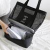 FUNNYMADE Cooler Thermal Bag Cooler Box Shoulder Bag Picnic Beach Mesh Bag