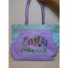 Carolina Girl Flip Flop Purple Beach Tote Bag FUN Carry All Women&#039;s Shoulder Bag
