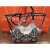 Brand New Vera Bradley Chandelier Floral Clearly Colorful Tote / Beach Bag  NWT