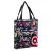 Marvel Comic Print Packable Handbag Tote Beach Bag Reusable Grocery Bag