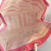 NEW Victoria Secret LARGE Tote Beach Bag Pink White  Striped Rope Handle