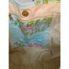 NWOT  LILLY PULITZER BABY BLUE/ YELLOW BEACH BAG WITH BEACH DESIGNS