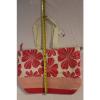NEW Womens Fashion Beach Bag Shoulder Tote Large Pink Floral Canvas Purse Hobo