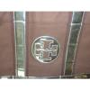 Authentic TORY BURCH Women canvas Beach Tote bag Brown &amp; Metallic Medium size #5 small image