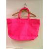 Victoria&#039;s Secret Pink Canvas Striped Beach Shopping Weekender Tote Bag NWOT *