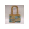 Auth CHANEL Patchwork Vinyl Beach Bag Shoulder Bag Beige/Blue 065019