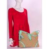 Women Summer Shoulder Straw Tote Lady Beach Bag Shopping Handbag 67% Off MSRP
