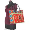 Lightgreen Suzani Embroidery Bag Womens Shopping Beach Tote BU30