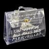 Authentic HERMES KELLY VINYL Beach Hand Bag SOUVENIR DE L&#039;EXPOSITION 1997 V02755