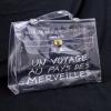 Authentic HERMES KELLY VINYL Beach Hand Bag SOUVENIR DE L&#039;EXPOSITION 1997 V09400