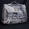 Authentic HERMES KELLY VINYL Beach Hand Bag SOUVENIR DE L&#039;EXPOSITION 1997 V09421