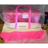 Victorias Secret Womens Pink Patent Tote BEACHBAG