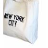 Gusseted New York City Tote Bag Lennon NYC Style Shopping Gym Beach