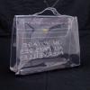 Authentic HERMES KELLY VINYL Beach Hand Bag SOUVENIR DE L&#039;EXPOSITION 1997 V08493