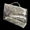 Authentic HERMES KELLY VINYL Beach Hand Bag SOUVENIR DE L&#039;EXPOSITION 1997 V02639