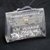 Authentic HERMES KELLY VINYL Beach Hand Bag SOUVENIR DE L&#039;EXPOSITION 1997 V14222