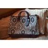 ZARA Printed Tote Shopper Beach Bag Real Leather Big Travel 4655/104