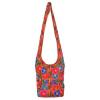 Brown Suzani Embroidery Tote Bag Womens Cross body Shopping Beach Jhola AQ11
