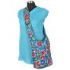 Skyblue Suzani Embroidery Tote Bag Womens Cross body Shopping Beach Jhola AQ2 #3 small image