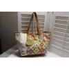 Lily Bloom Large Cotton Canvas Tote Bag School Travel Beach - Large - NWT #1 small image