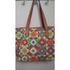 Lily Bloom Large Cotton Canvas Tote Bag School Travel Beach - Large - NWT #3 small image