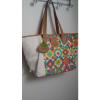Lily Bloom Large Cotton Canvas Tote Bag School Travel Beach - Large - NWT #4 small image