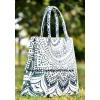 Indian Cotton Beach Bag Shopping Jhola Large Tote Messenger Handmade Mandala #2 small image