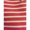 LG Pink &amp; White Striped Beach Bag With Rope Handles Bag NWOT #2 small image