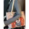 NWOT Fashion Shopper Beach Tote Spaniel Dog Bag Zipper Rope Handles #3 small image